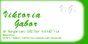 viktoria gabor business card